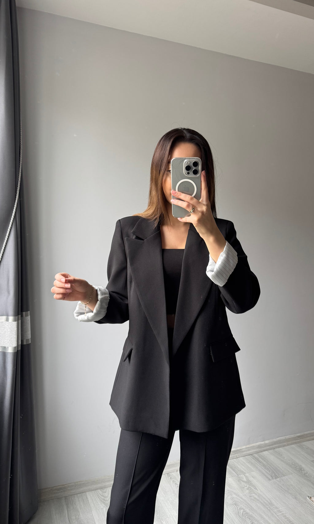 Premium Blazer Ceket - SİYAH
