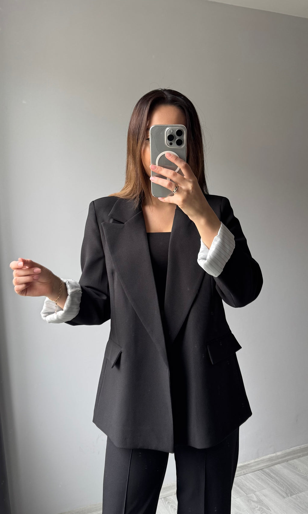Premium Blazer Ceket - SİYAH