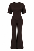 Korse Detaylı Bluz Pantolon Takım