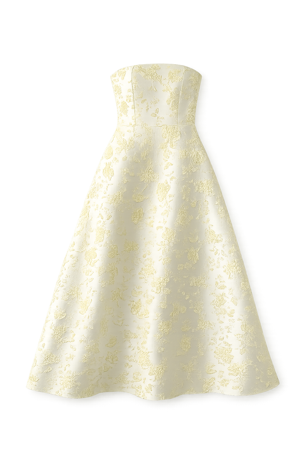 Jakarlı Straplez Lime Elbise