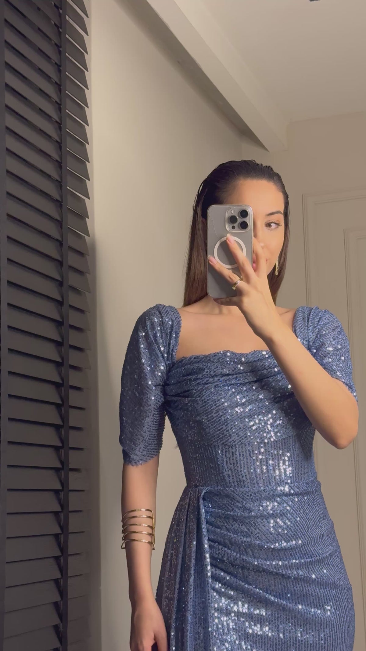Payetli Elara Abiye - İNDİGO