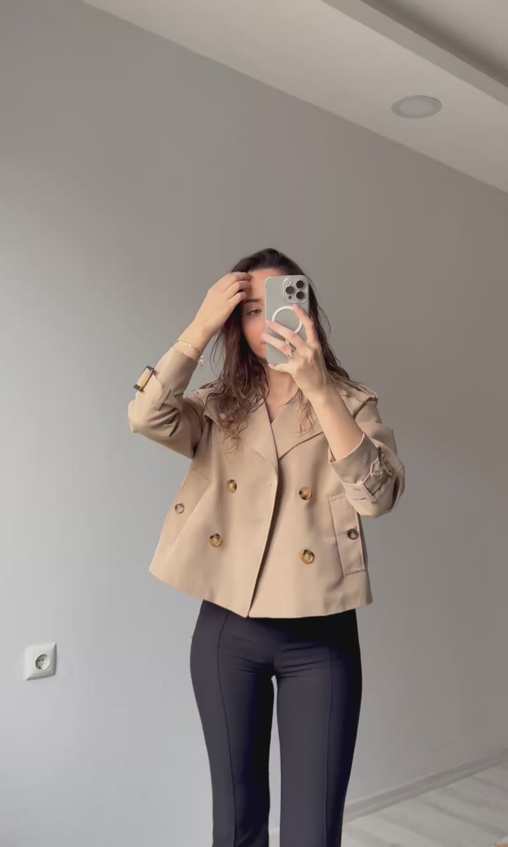 İTHAL YENİ SEZON BURBRRY BEJ GABARDİN TRENÇKOT